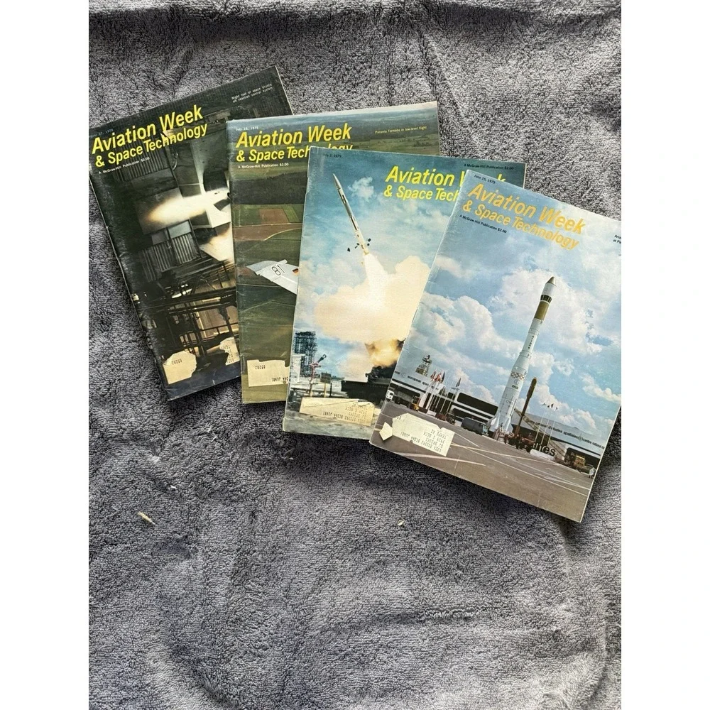 Vintage June-August 1979 Aviation Week &‎ Space Technology magazines lot of 4